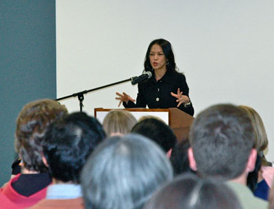 Amy Chua, writer of Tiger Mom, speaks and gives signing at St. Louis County Library