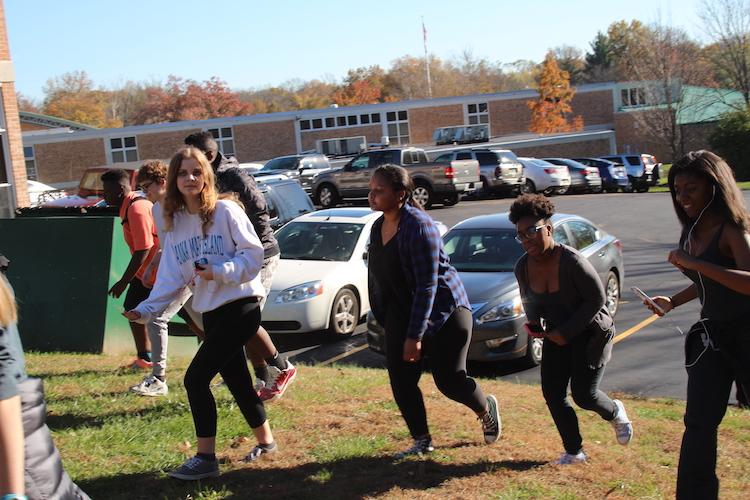 Ladue students leave school to protest at Administrative Center