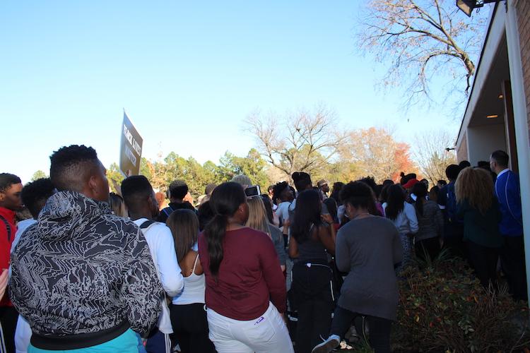 Ladue students leave school to protest at Administrative Center