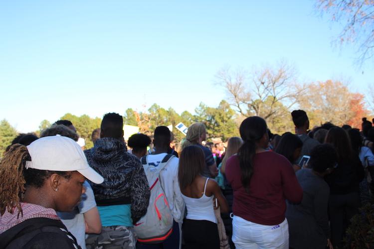 Ladue students leave school to protest at Administrative Center