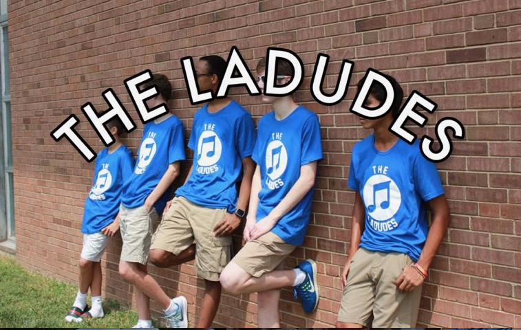 The Ladudes pose for their cover photo. 