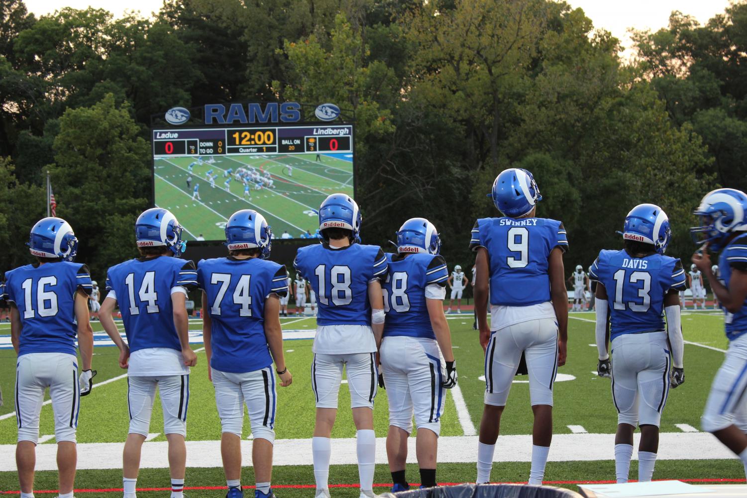 Varsity Football Defeats Lindbergh Sept. 10