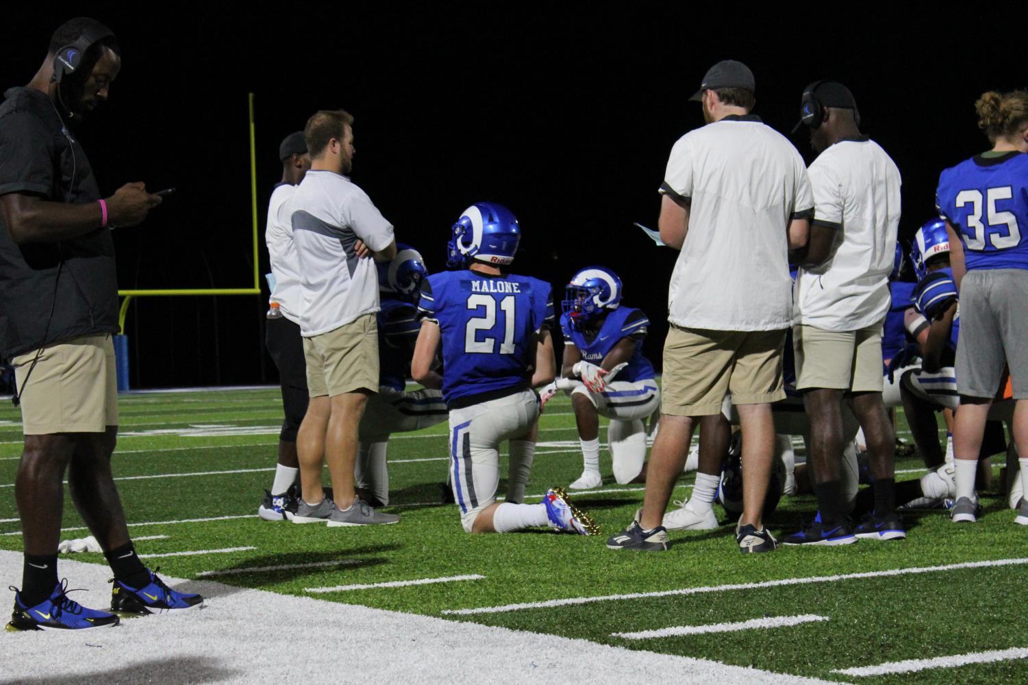 Varsity Football Defeats Lindbergh Sept. 10