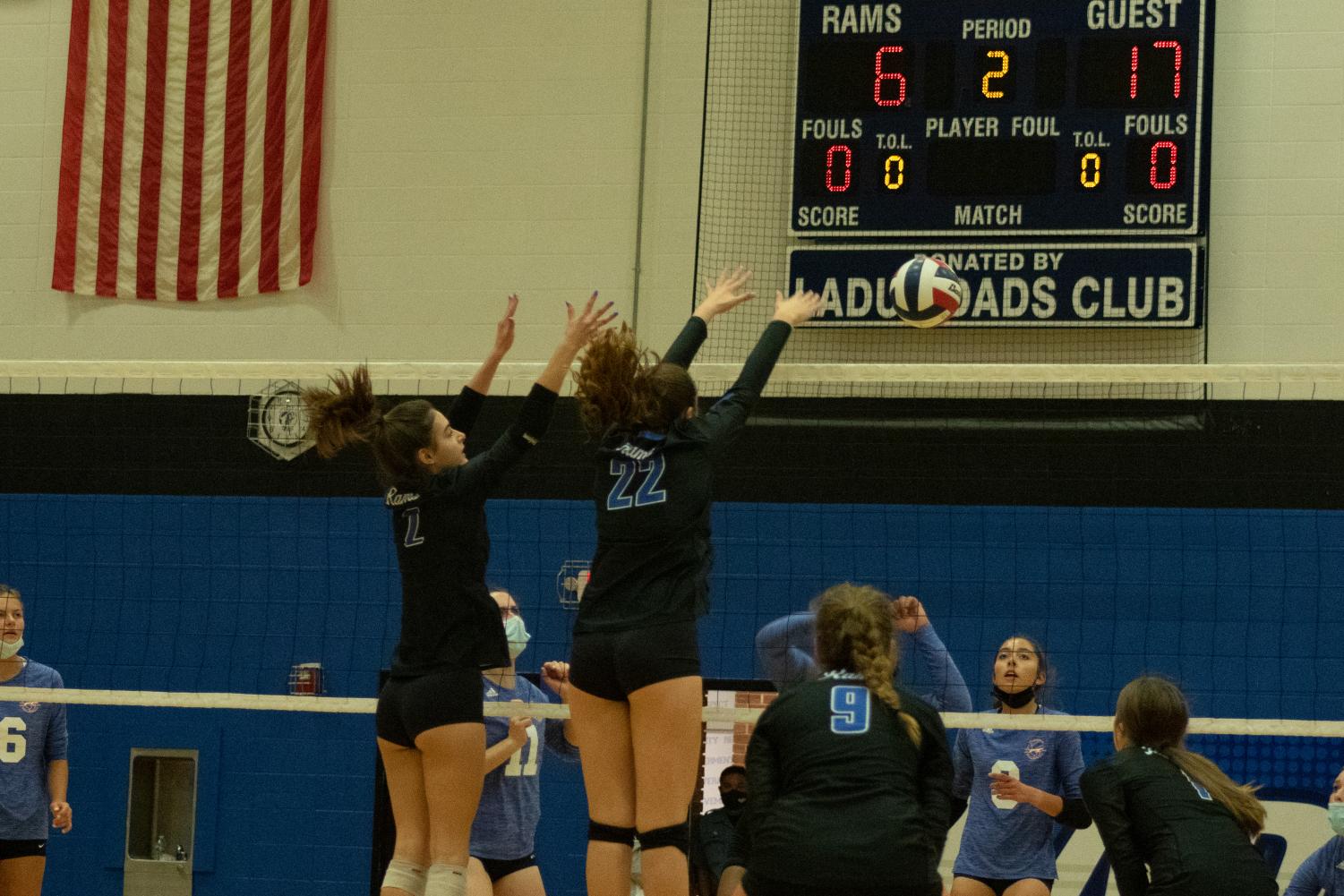 Volleyball players celebrate senior night