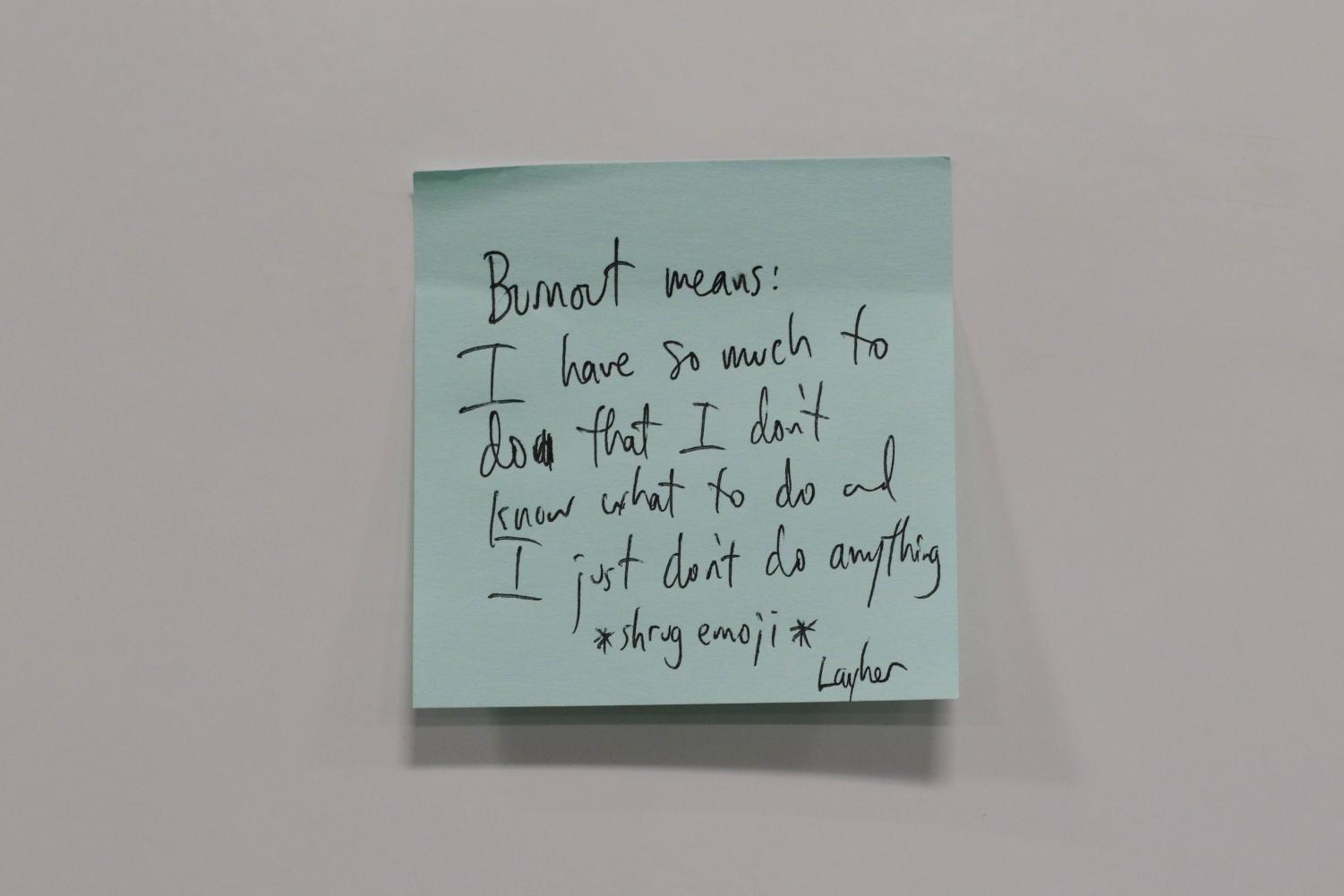 What does burnout feel like for you?