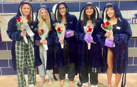 Ladue Girls Swim & Dive Tie Against Visitation & Senior Night