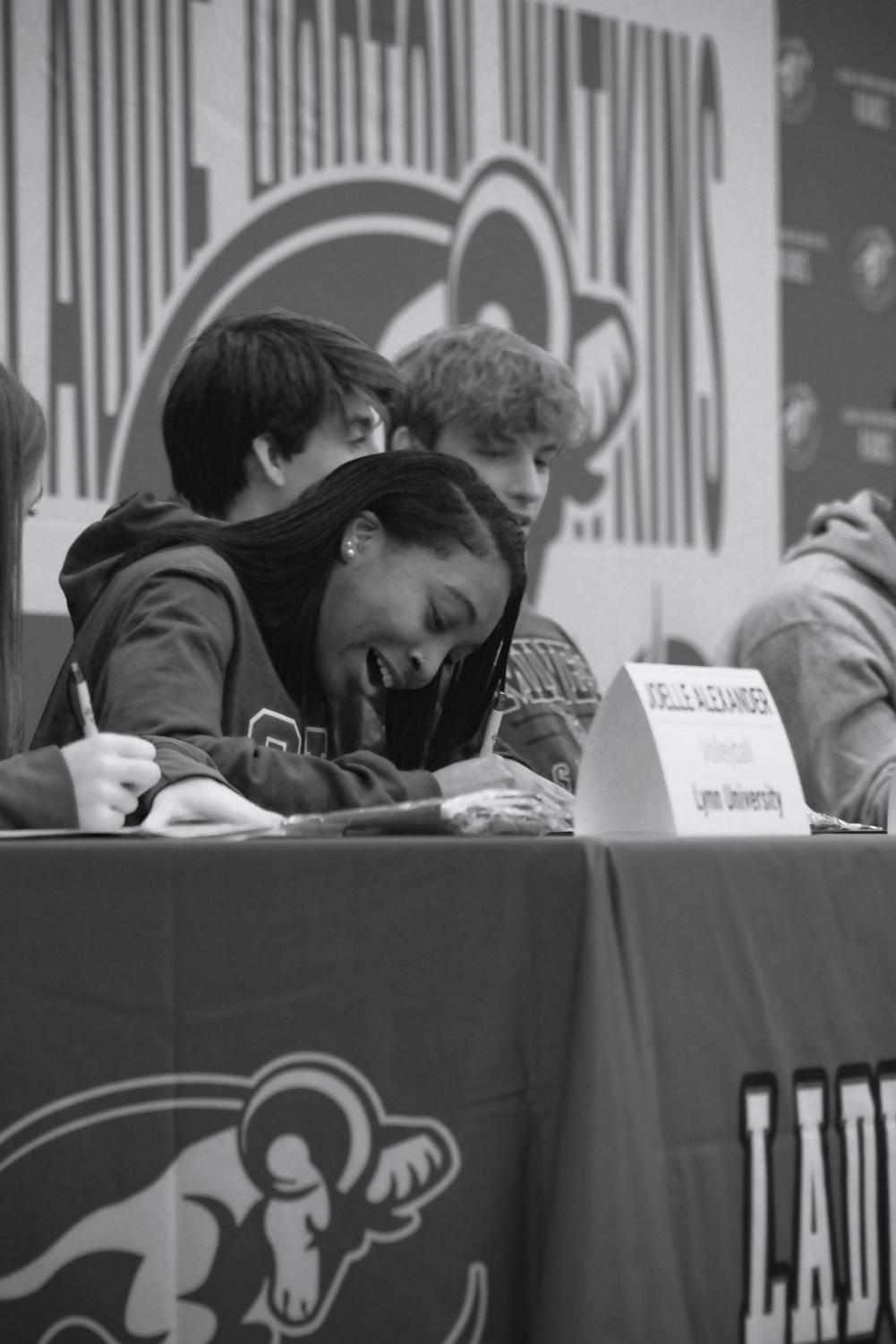 Collegiate athletes signing day