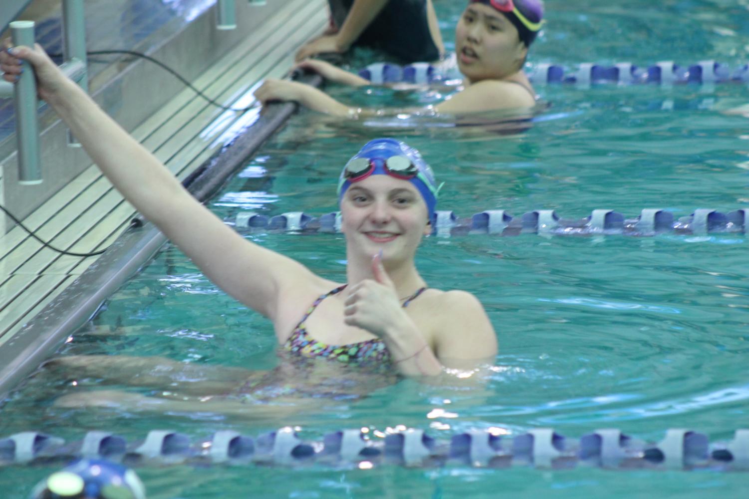 11/28 Girls Swimming Blue White Meet