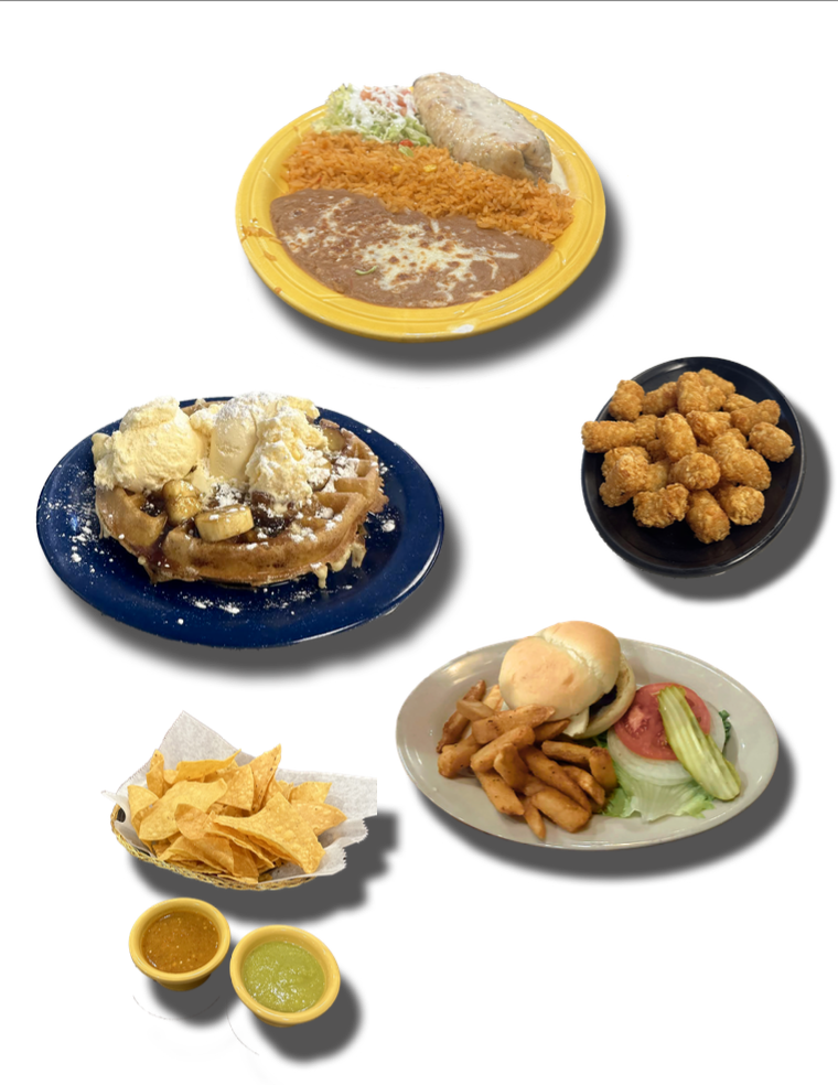 Various foods found at the reviewed restaurants.