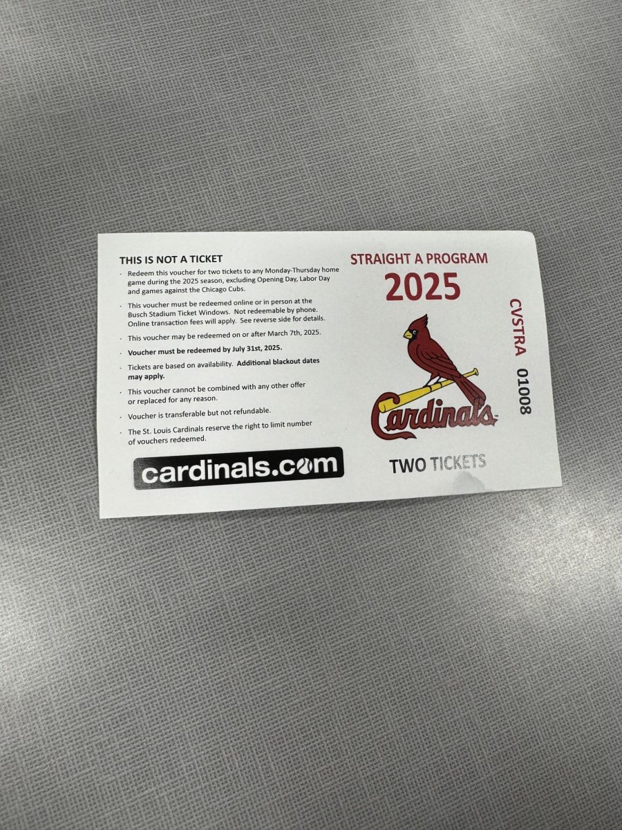 Cardinals vouchers are available in the front office.